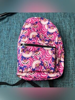 Disney Alice in Wonderland Cheshire Cat Laptop Backpack Bioworld Allover Print
